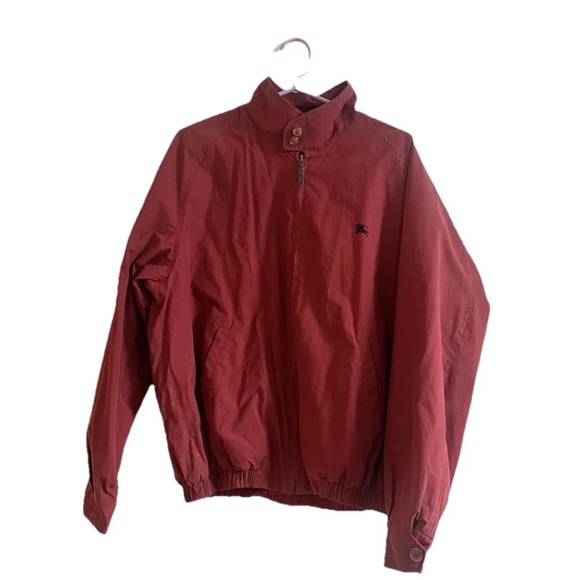 Burberry Men's Burgundy Windbreaker - Picture 1 of 6